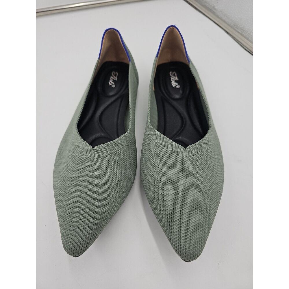 TBB Knit Pointed Toe Ballet Flat Comfort Shoes Size 39